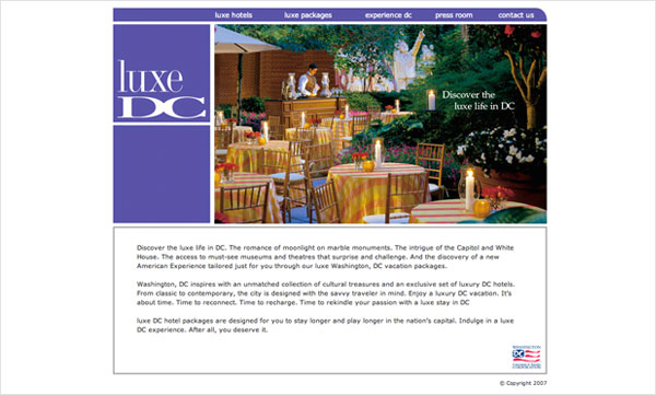 luxe dc Website